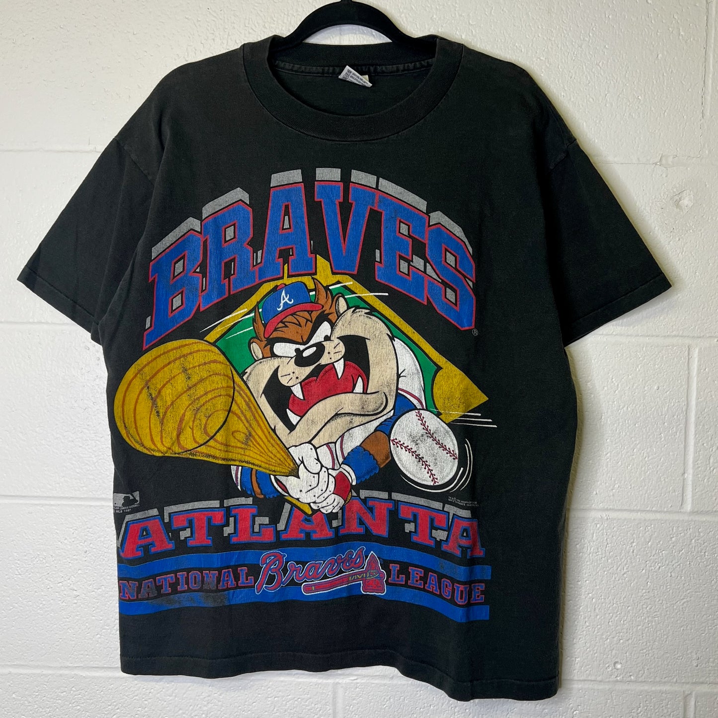 1993 Atlanta Braves Taz MLB T-shirt Sz XL (B2442)