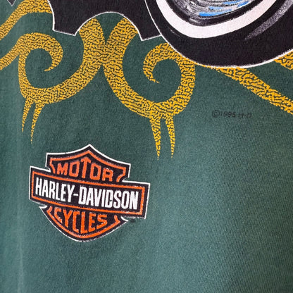 90's Harley Davidson Tribal T-shirt Sz L (B571)