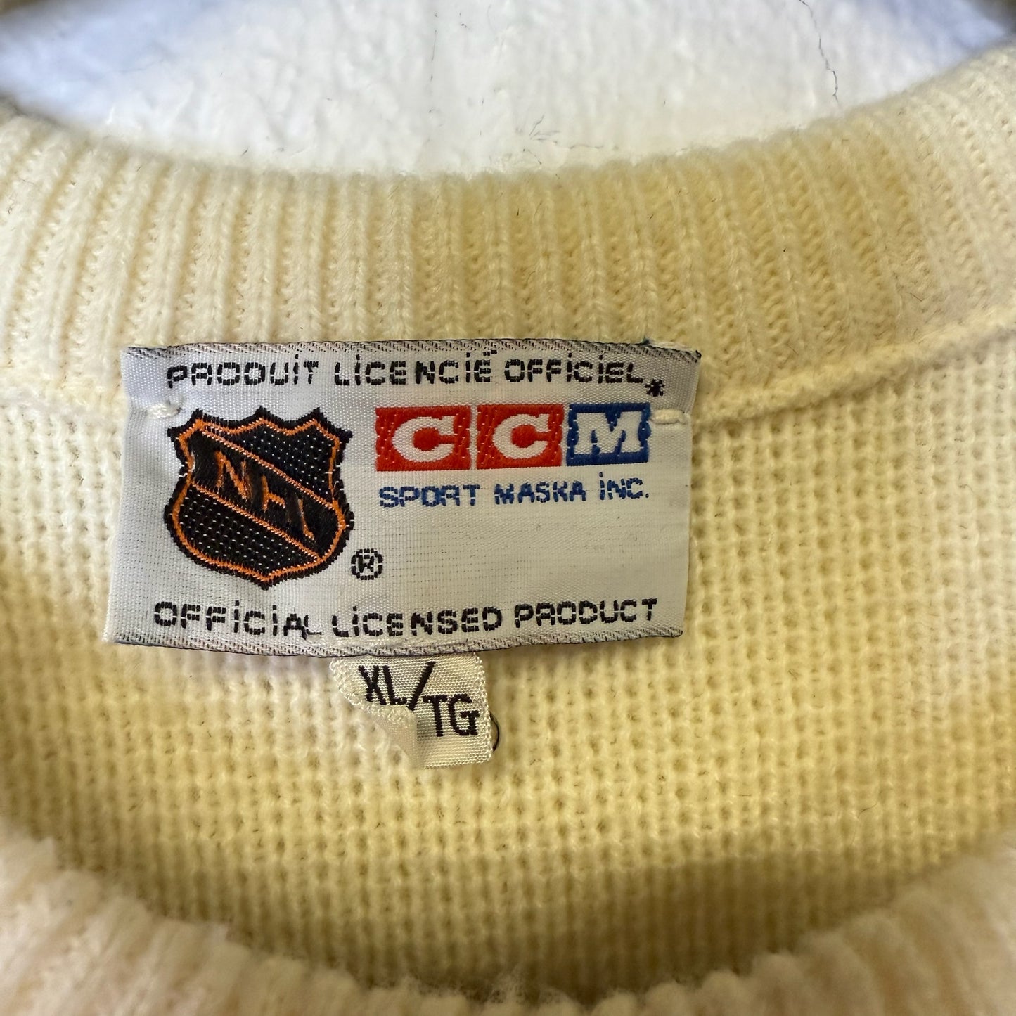 90's Montreal Canadiens Knit Crewneck NHL Sz XL (B1690)