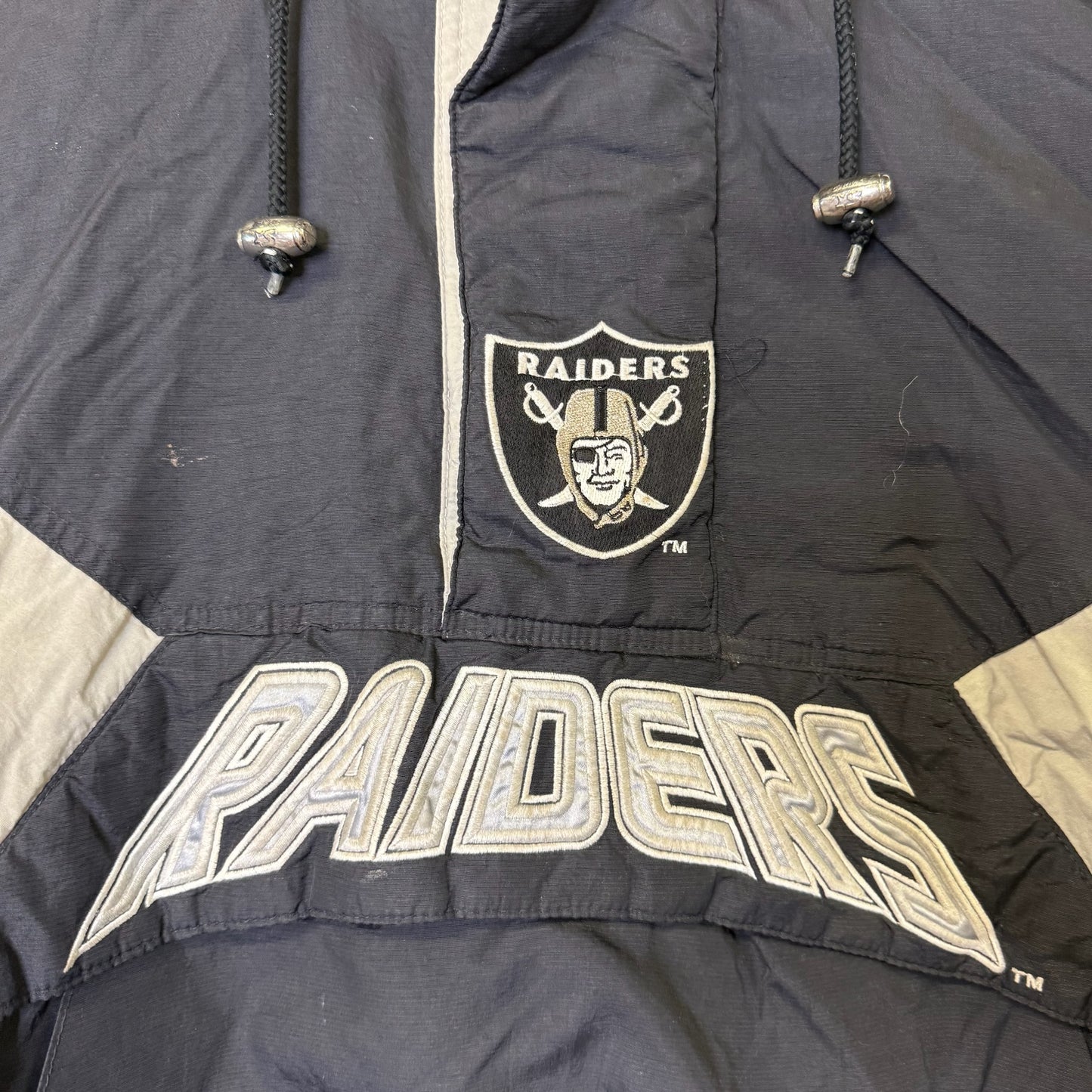 90's Oakland Raiders NFL Starter Jacket Sz M (B2491)