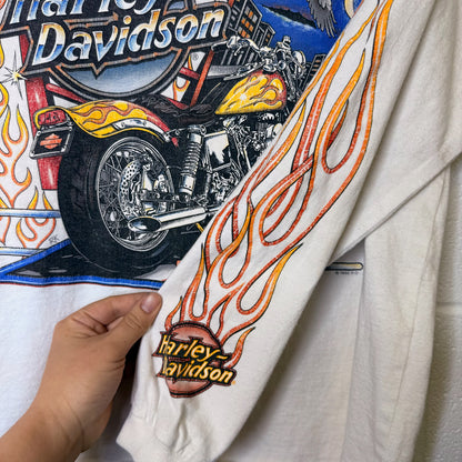 1995 Harley Davidson Glendale CA Long Sleeve Shirt Sz L (B2385)