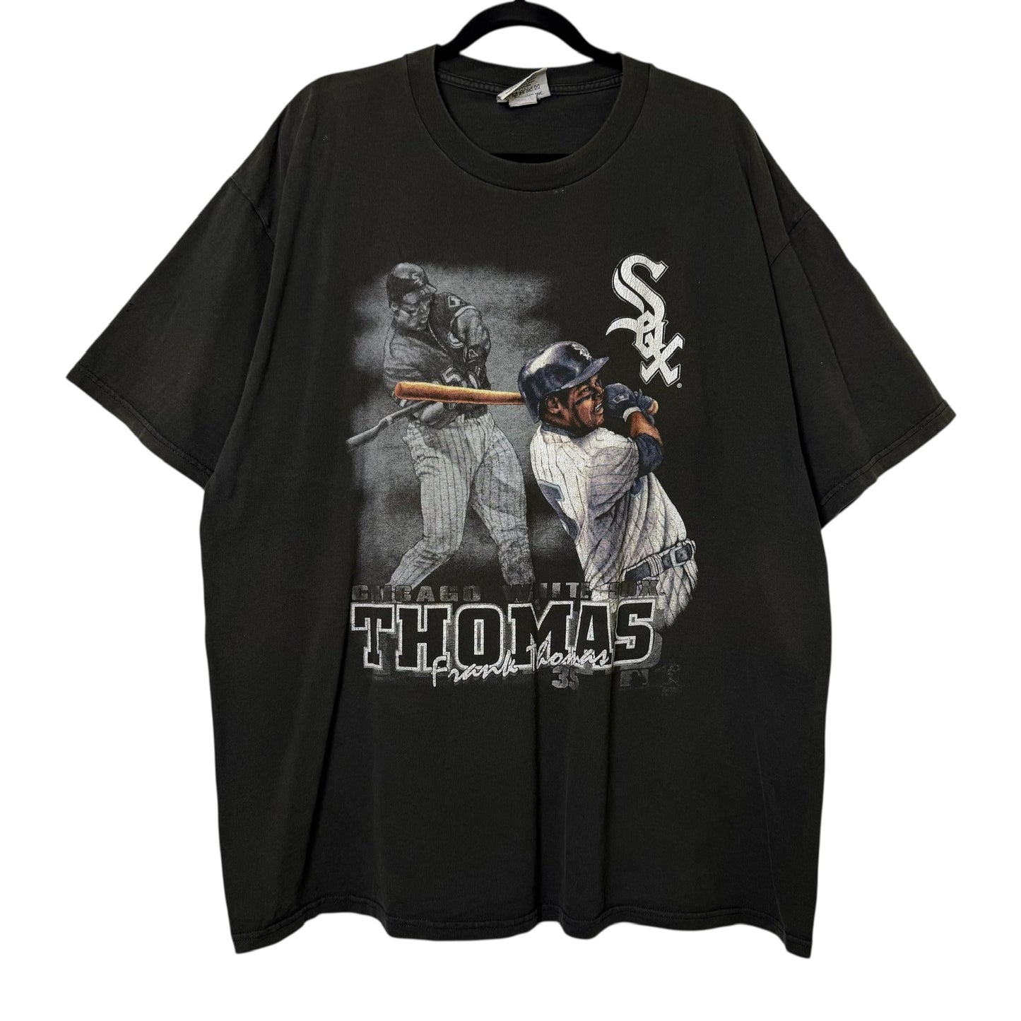 90's Chicago White Sox Frank Thomas MLB T-shirt Sz 2XL (B579)