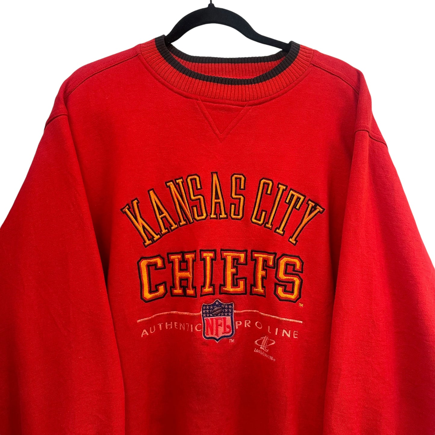 90s Kansas City Chiefs Crewneck Sz XL (A4417)