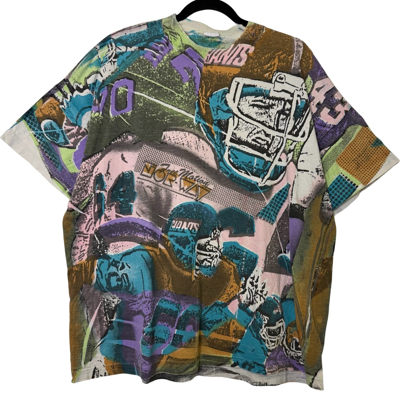 90s New York Giants NFL AOP T-shirt (B2312)