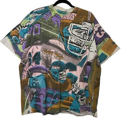 90s New York Giants NFL AOP T-shirt (B2312)