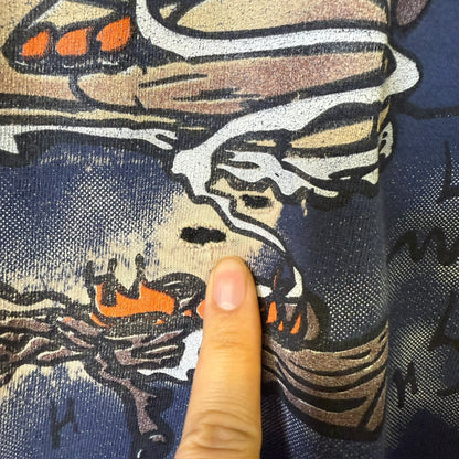 1996 Tasmanian Devil "Hot Tempered" Camping Cartoon T-shirt Sz XL (A3671)