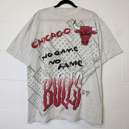 90's Chicago Bulls NBA AOP T-Shirt Sz XL (B2183)