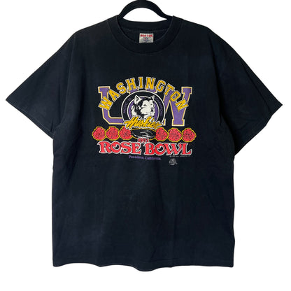 1990 Washington Huskies Rose Bowl NCAA T-shirt Sz L (B2446)
