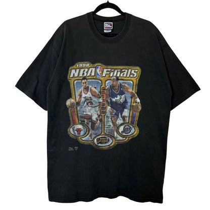 1998 NBA Finals Utah Jazz vs Chicago Bulls T Shirt Sz XL (B2541)