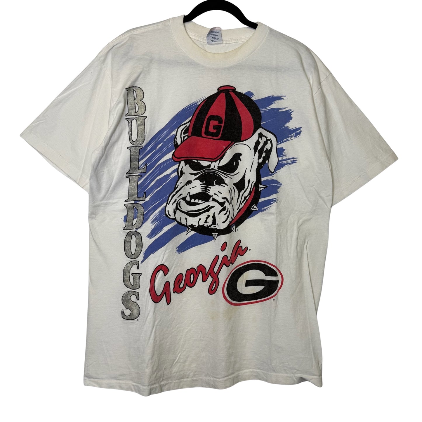 90s Georgia Bulldogs NCAA T-shirt OSFA Sz XL (B2317)