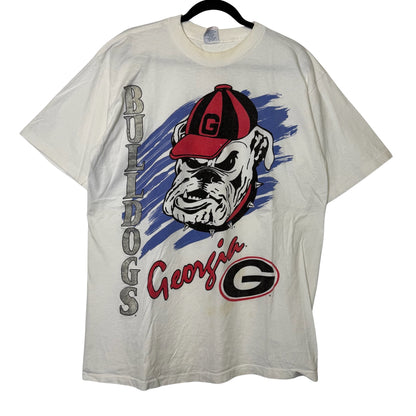 90s Georgia Bulldogs NCAA T-shirt OSFA Sz XL (B2317)