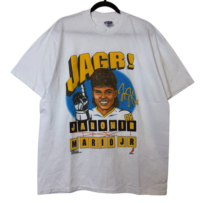 90s Jaromir Jagr Pittsburgh Penguins T-shirt NHL Sz L (B2527)