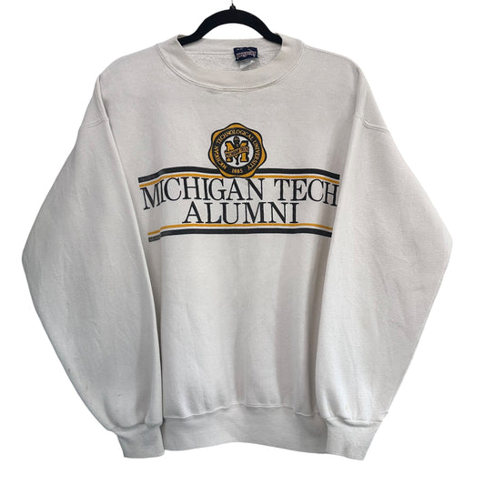 90s Michigan Tech Alumini Crewneck Sz L (A3206)