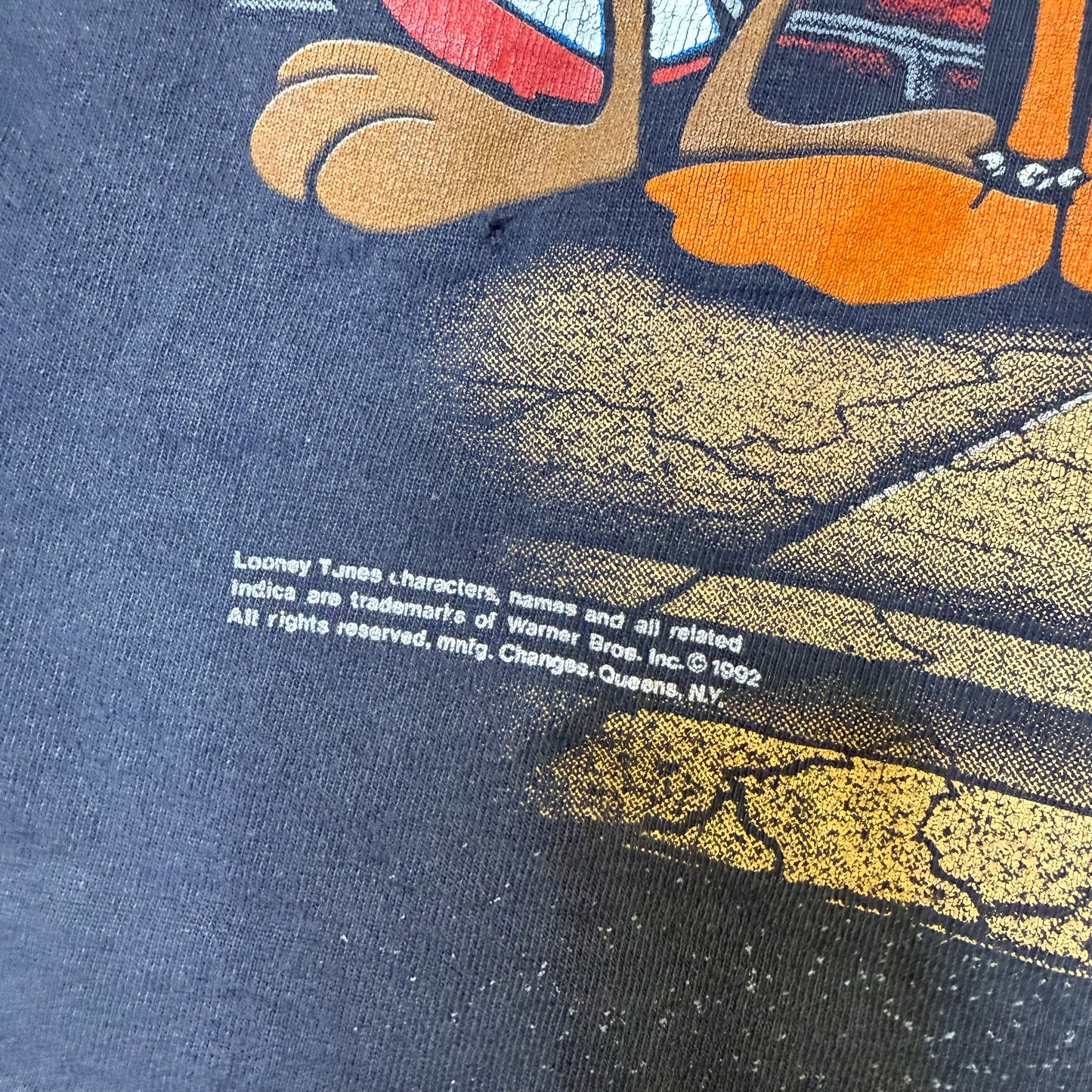 1992 Metal Tunes Looney Tunes T-Shirt Sz L (B451)