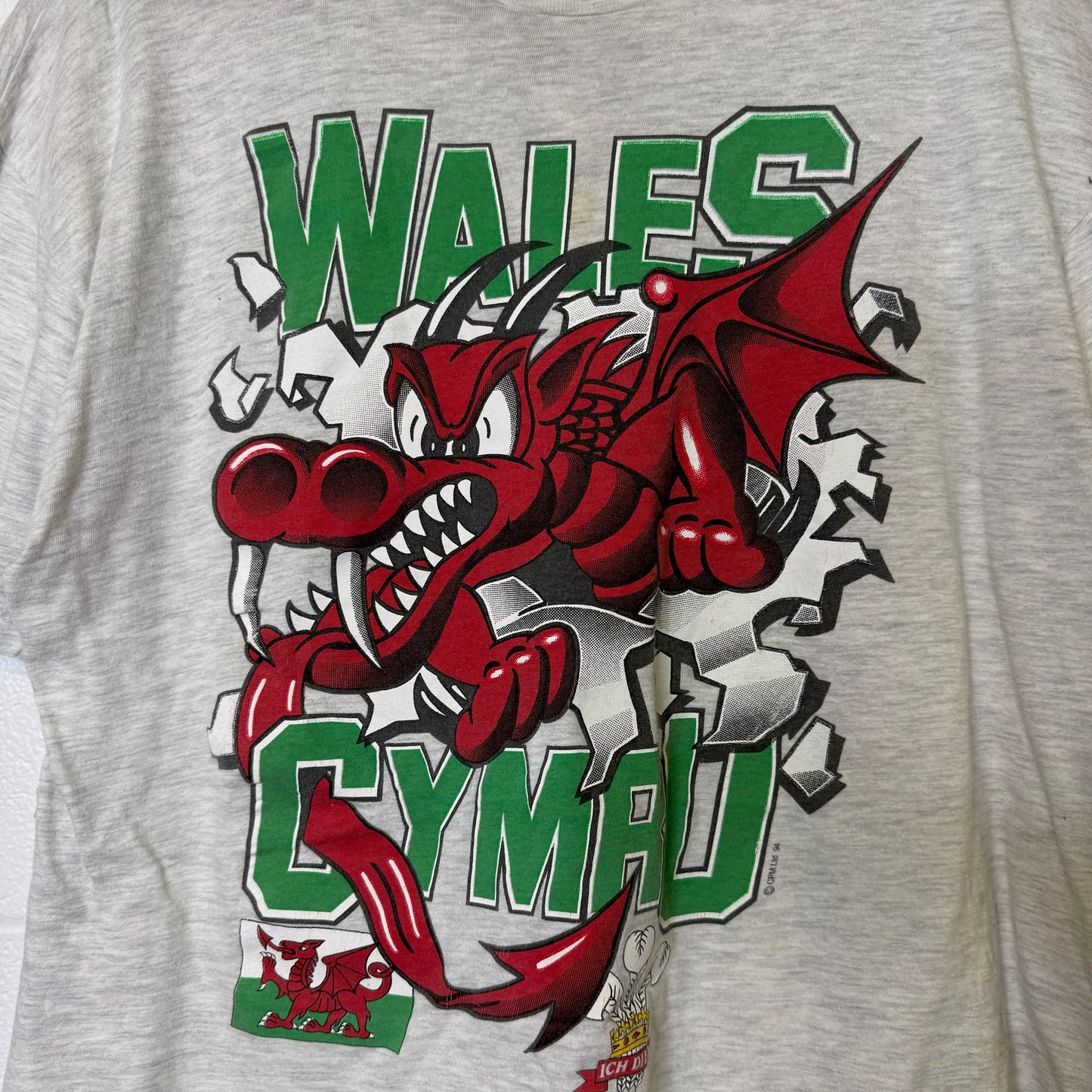 90's Wales Dragons Rugby T-shirt Sz XL (B1540)