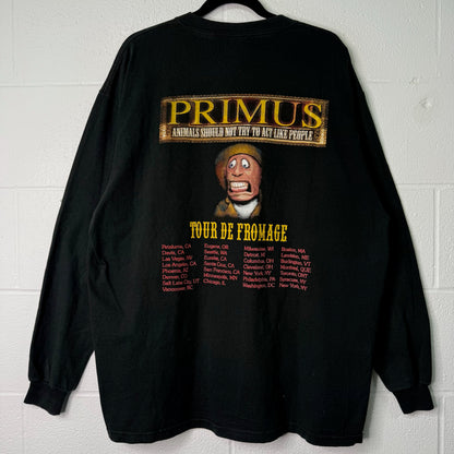 2003 Primus Tour De Fromage Band Long Sleeve Shirt Sz XL