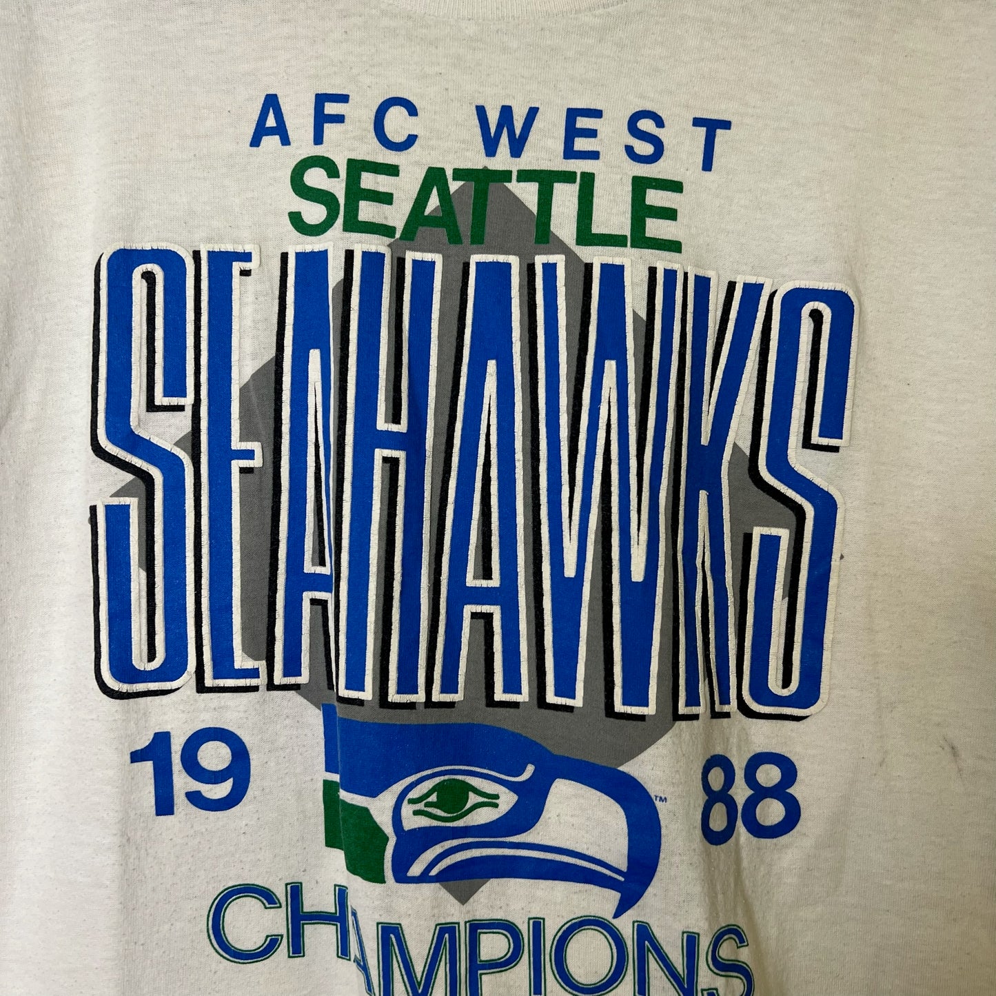 1988 Seattle Seahawks NFL T-Shirt Sz XL (B2449)