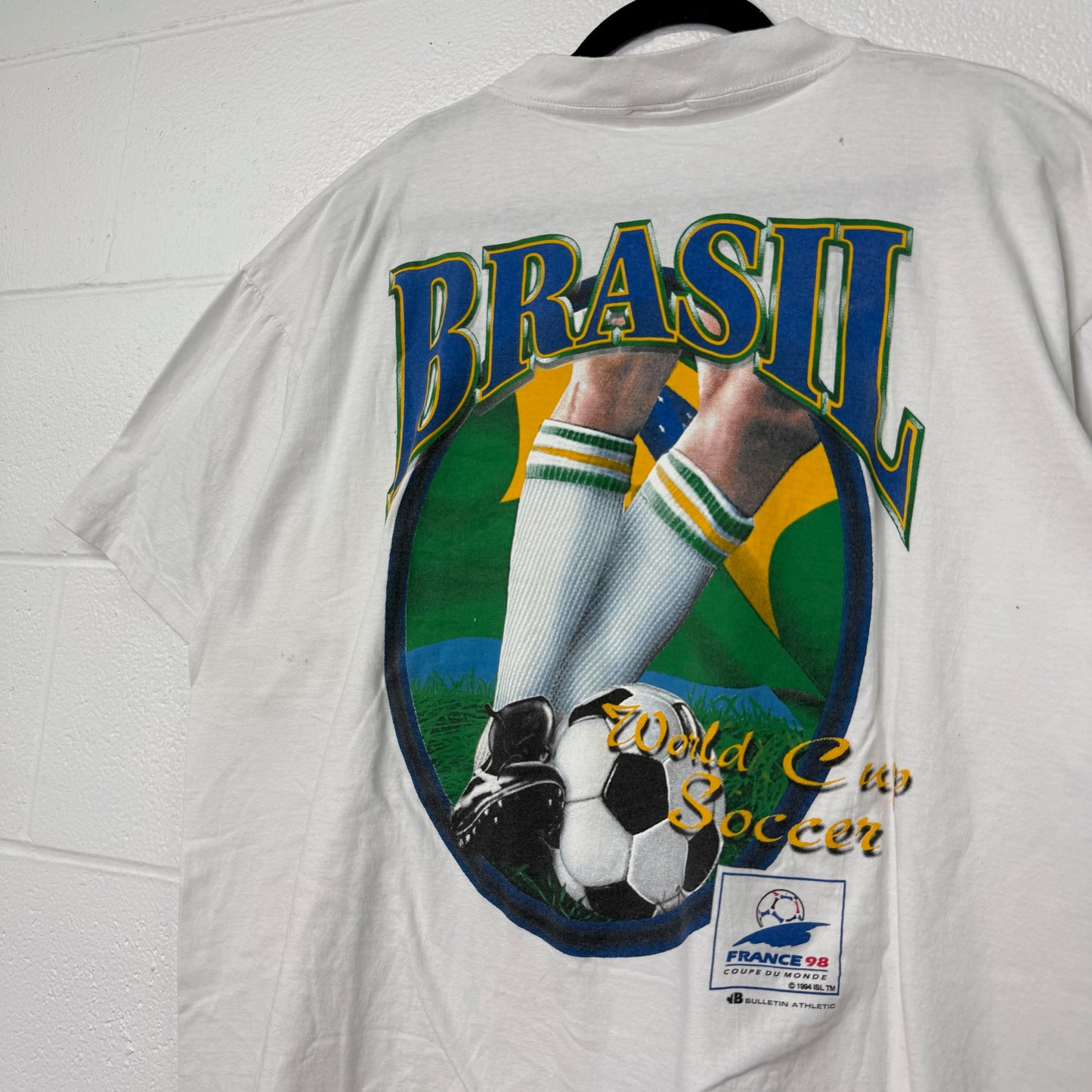 1998 World Cup Soccer Brazil T-Shirt Sz XL