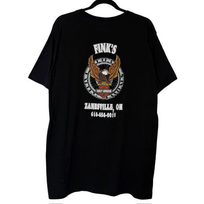 1995 Harley Davidson A Woman's Place is.. T-shirt Sz L (B590)