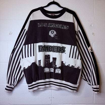 90s Nike Los Angeles Raiders NFL Crewneck Sz XL (B1491)