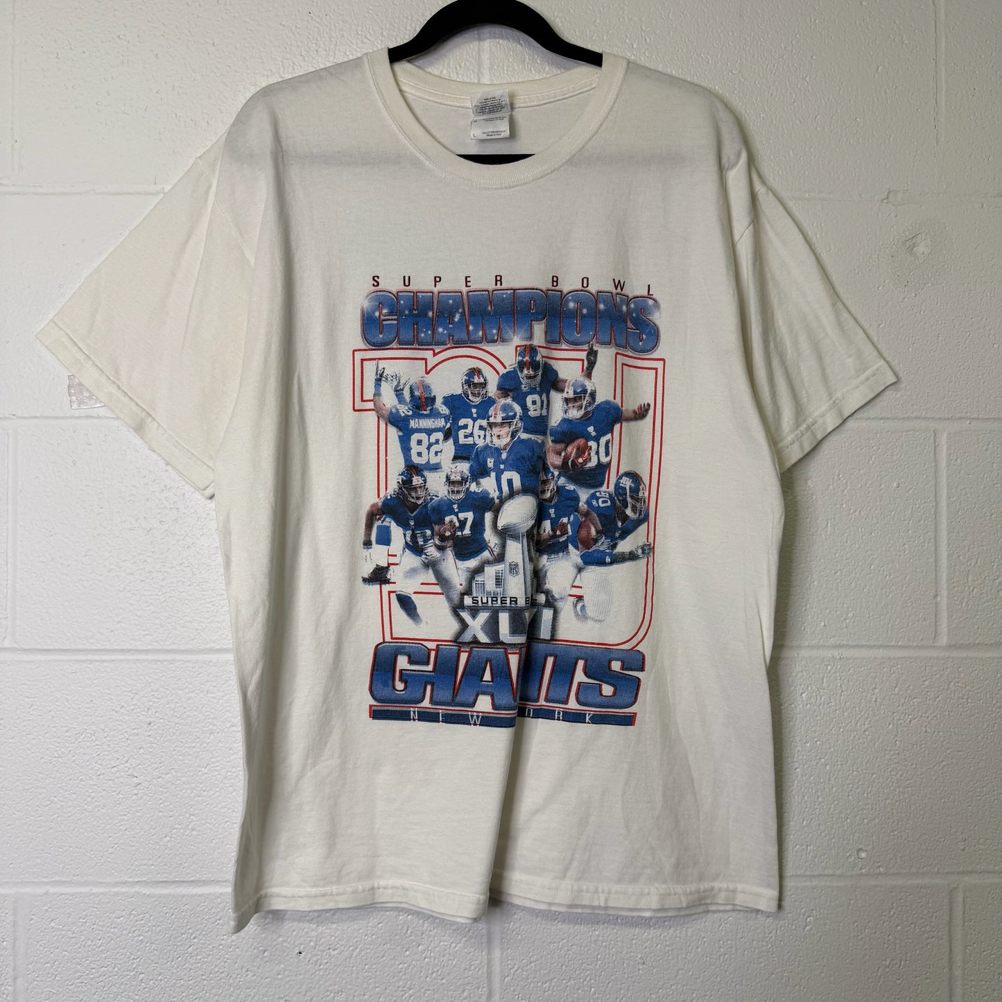 2000s New York Giants NFL T-shirt Sz L (B1620)