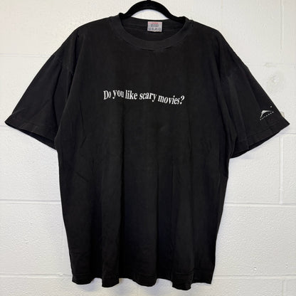 90s Scream Movie Promo T-Shirt Do You Like Scary Movies Sz XL (B2984)