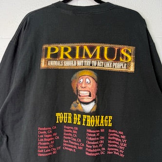2003 Primus Tour De Fromage Band Long Sleeve Shirt Sz XL