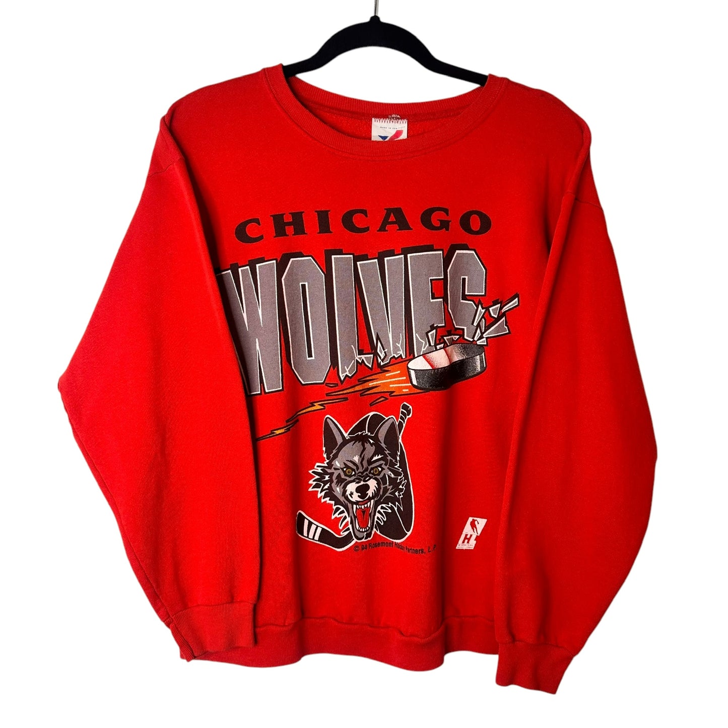 1994 Chicago Wolves IHL Crewneck Sz XL (A1449)