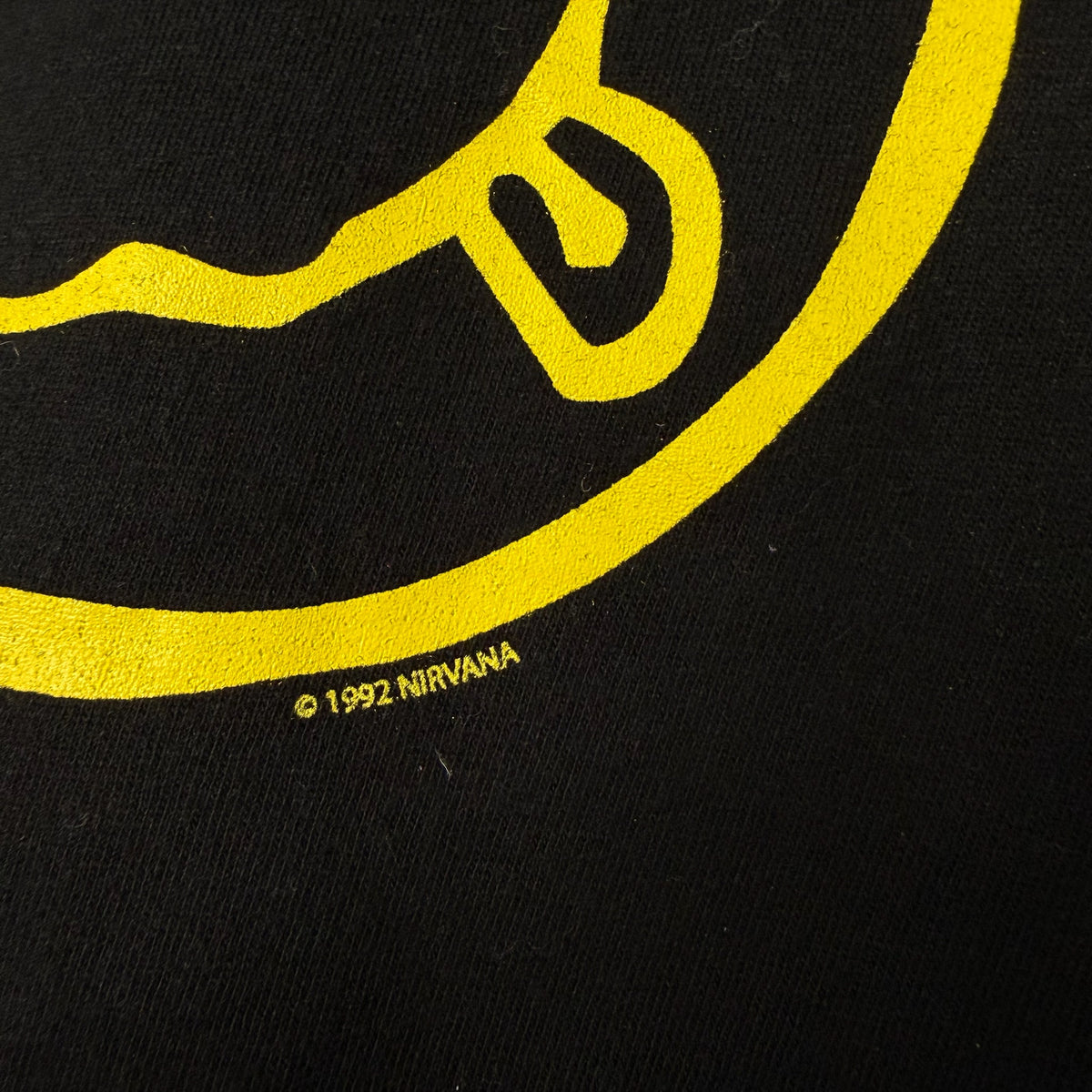 1992 Nirvana Smiley Artimonde Band T-Shirt Sz L