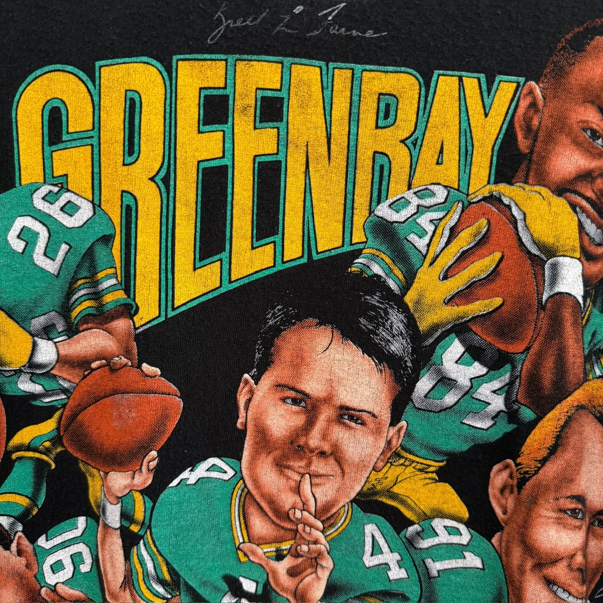 90s Green Bay Packers NFL Xplosion Caricature T-Shirt Sz XL (B1259