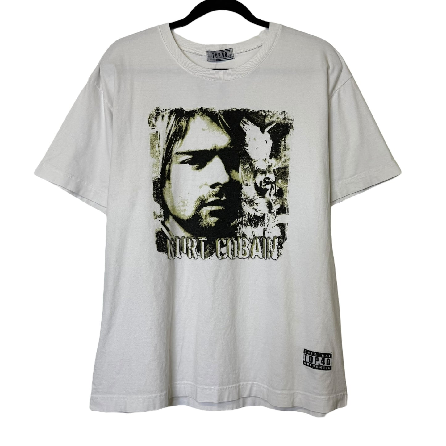 2000s Kurt Cobain Nirvana Top 40 T-shirt Sz L (B1305)