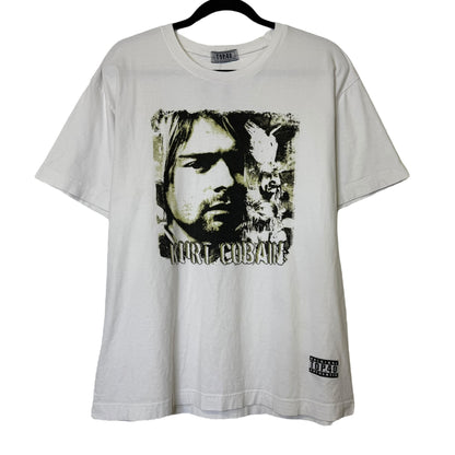 2000s Kurt Cobain Nirvana Top 40 T-shirt Sz L (B1305)