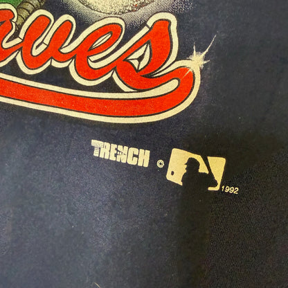 1992 Atlanta Braves MLB T-shirt Sz XL (B2982)
