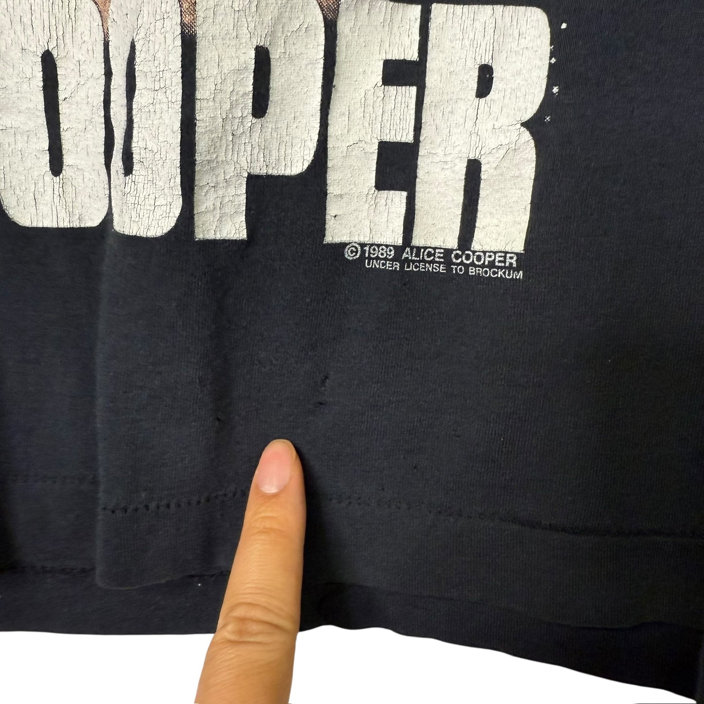 1989 Alice Cooper Trashes Tour T-shirt Sz M (B1320)