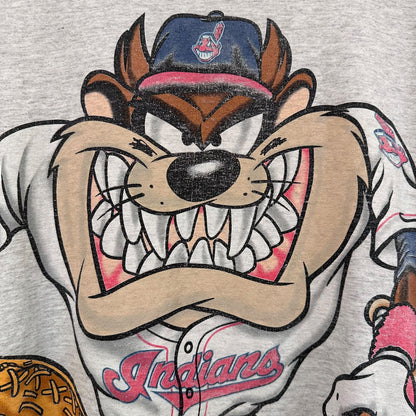 1994 Cleveland Indians Tasmanian Devil MLB T-Shirt Sz L (A6050)