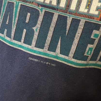 1997 Seattle Mariners Skyline MLB T-shirt Sz L (B641)
