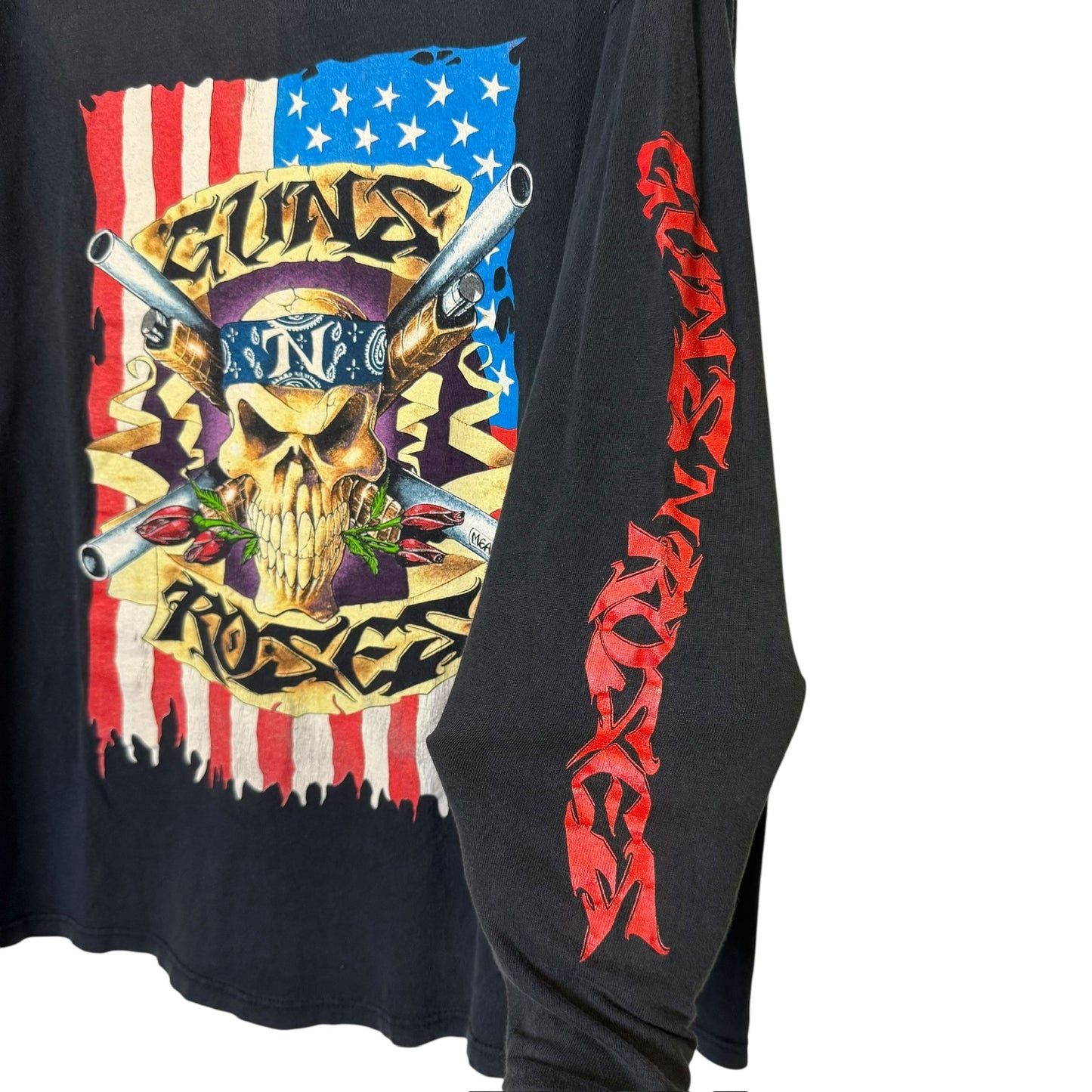 1991 Guns n Roses Long Sleeve Shirt Sz XL