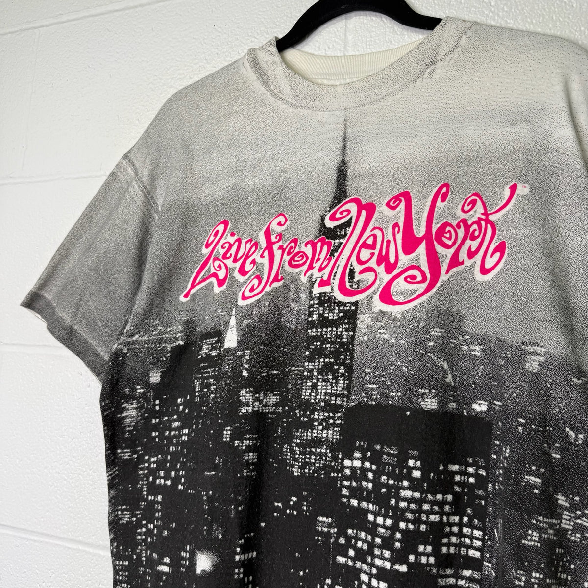 90s Saturday Night Live TV Show AOP T-Shirt Sz L