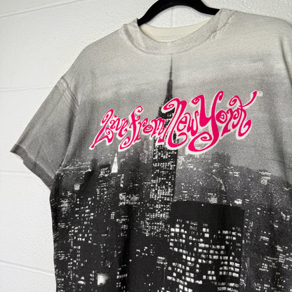 90s Saturday Night Live TV Show AOP T-Shirt Sz L