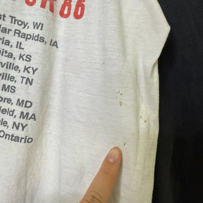 1986 Judas Priest Raglan Tour T-Shirt Sz M (B611)