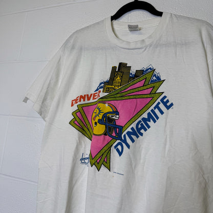90s Denver Dynamite NFL T-Shirt Sz XL (B2914)