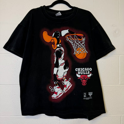 1994 Daffy Duck Chicago Bulls NBA T-Shirt Sz XL (B2169)