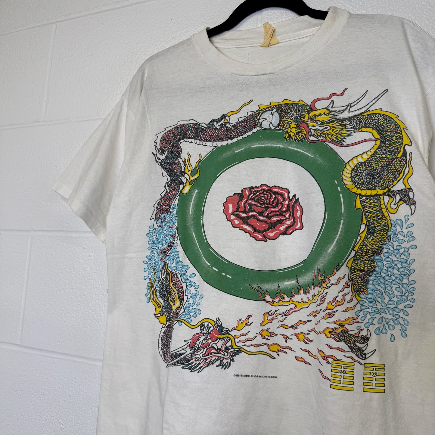 1988 Grateful Dead Year Of The Dragon Band T-Shirt Sz L