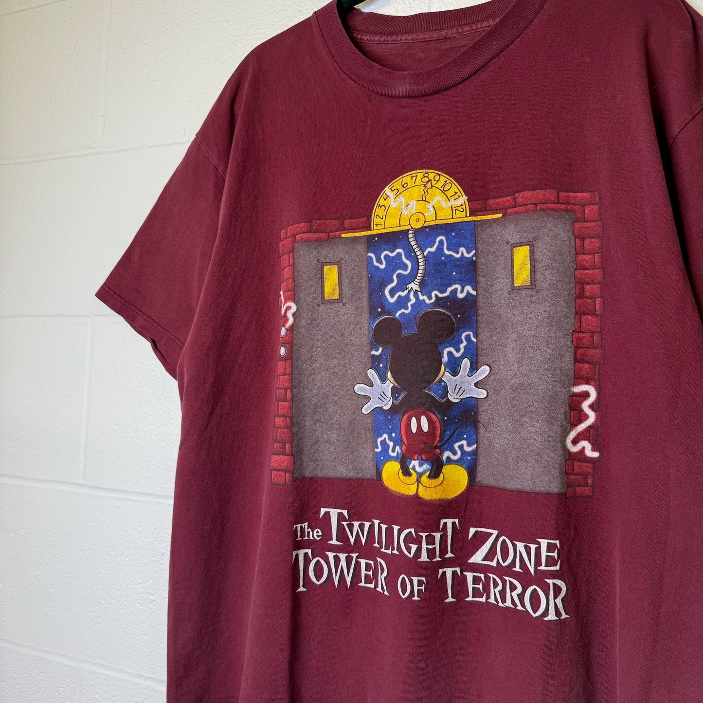 90s Mickey Mouse Disney Tower Of Terror T-Shirt (B2395)