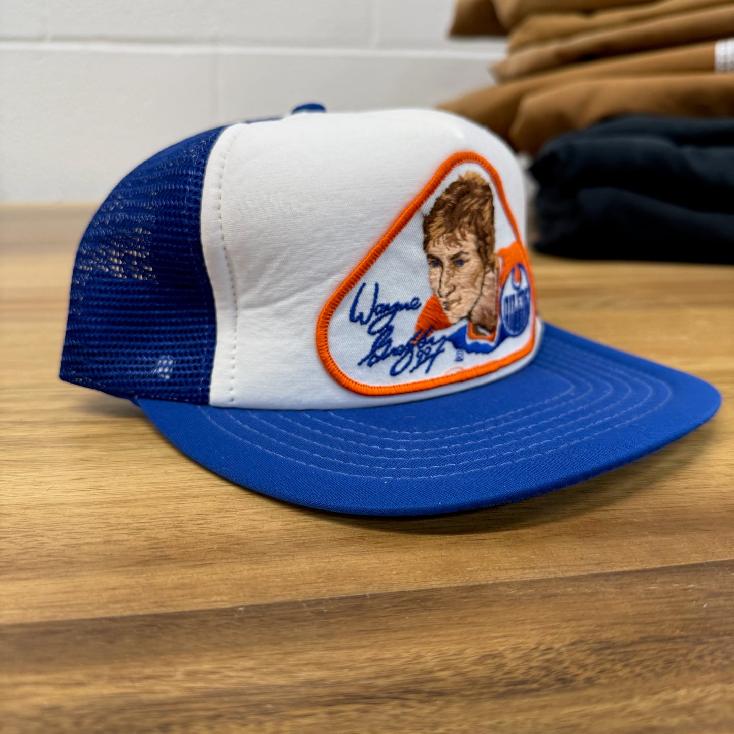 80s Wayne Gretzky Edmonton Oilers NHL Trucker Hat