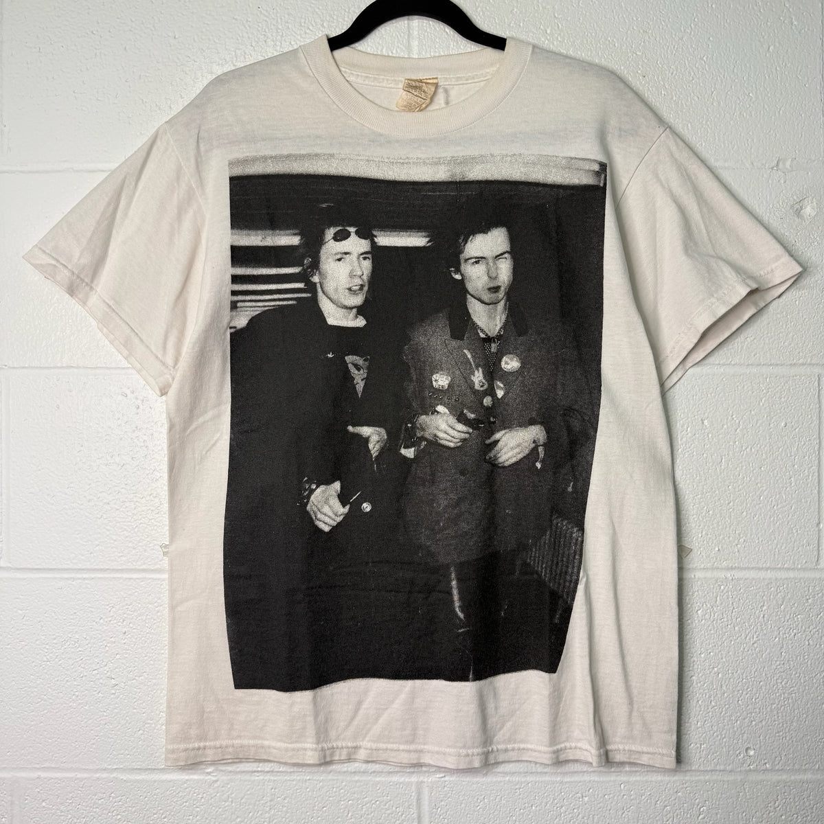 80s Sex Pistols Sid Vicious & Johnny Rotten Band T-Shirt Sz M