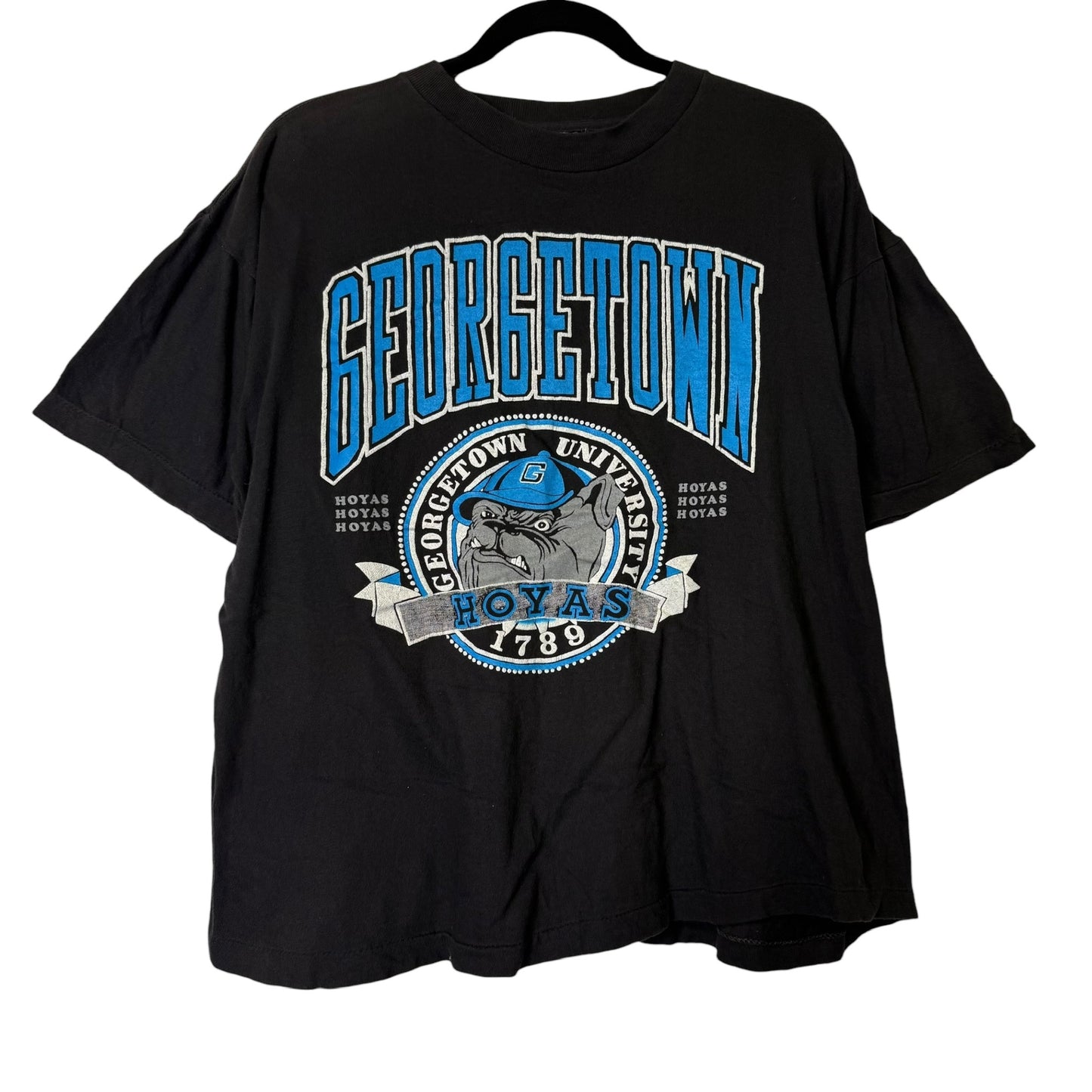 90's Georgetown Hoyas NCAA T-Shirt Sz L (B1605)