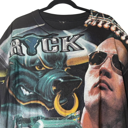 2000s The Rock NASCAR WWF AOP T-Shirt Sz 2XL