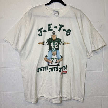 90s New York Jets NFL Superfan T-Shirt Sz XL (B2880)