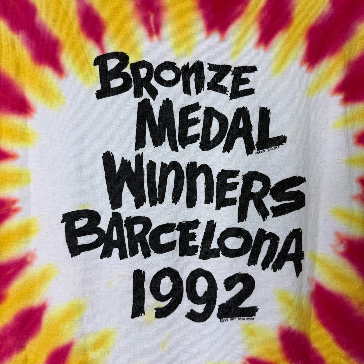 1992 Lithuania Grateful Dead Olympics AOP T-Shirt Sz XL